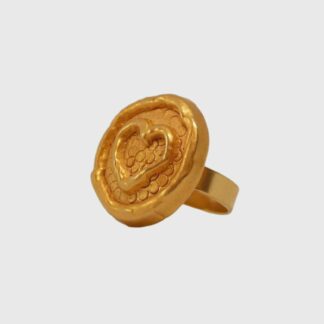 Bague Cœur Doré