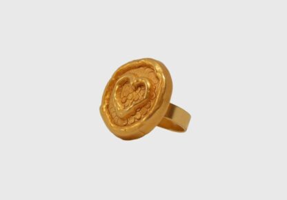 Bague Cœur Doré