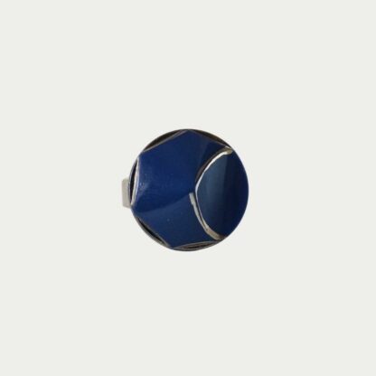 Bague en verre bleu