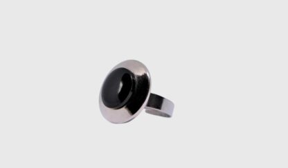 Bague Noir Métal