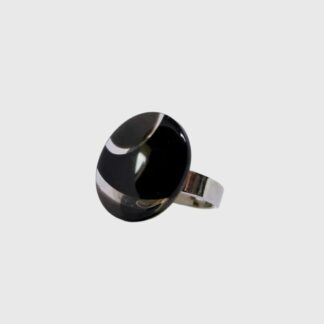 Bague Noir et Transparences
