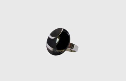 Bague Noir et Transparences