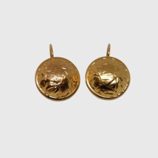 boucles d'oreilles dormeuses dorées