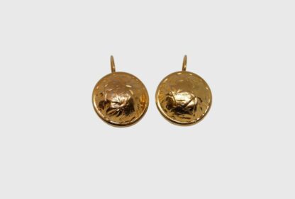 boucles d'oreilles dormeuses dorées