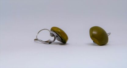 Boucles d'oreilles Vert Olive – Image 3