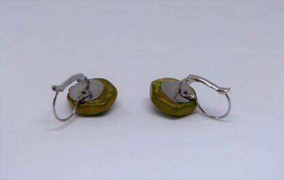 Boucles d'oreilles Vert Olive – Image 4