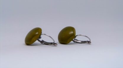 Boucles d'oreilles Vert Olive – Image 2