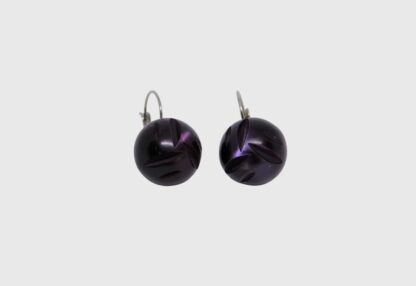boucles d'oreilles dormeuses violettes