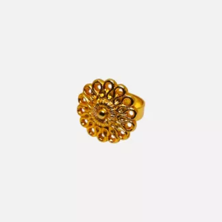bague dorée soleil