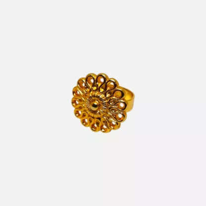 bague dorée soleil