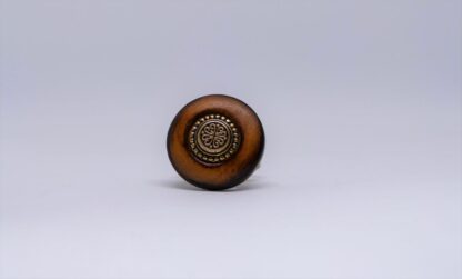 Bague bois et métal doré