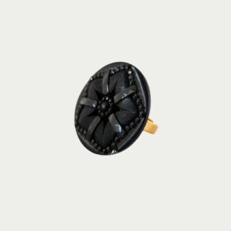bague fleur en verre