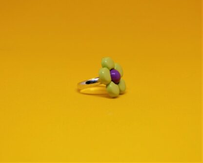 Bague Enfant Fleur Verte – Image 3