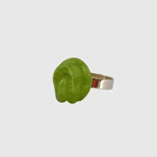 bague verte upcycling