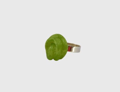 bague verte upcycling