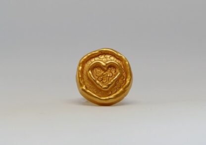 Bague Cœur Doré – Image 2