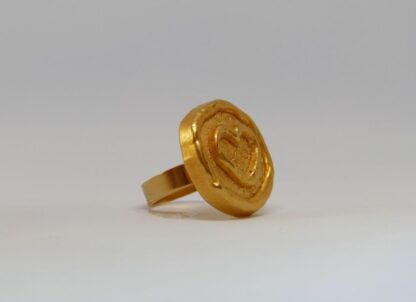 Bague Cœur Doré – Image 3
