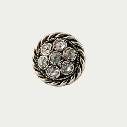 Bague strass blancs
