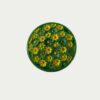 Bague prairie en verre vert