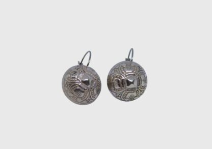 boucles d'oreilles dormeuses argentées