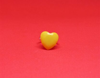 Bague Enfant Cœur Jaune – Image 2