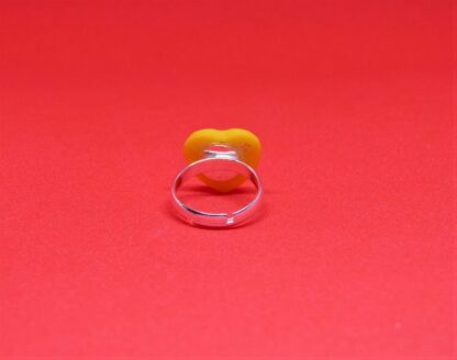 Bague Enfant Cœur Jaune – Image 4