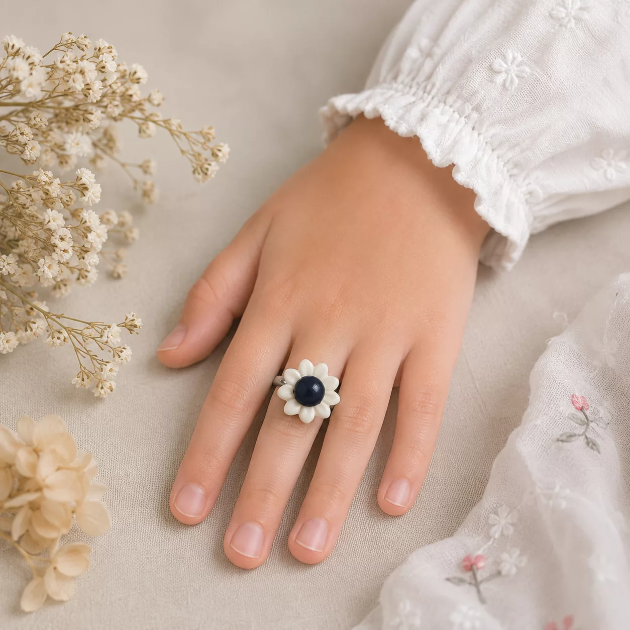 bague enfant marguerite