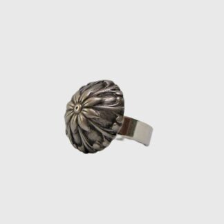 Bague métal gris