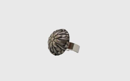 Bague métal gris