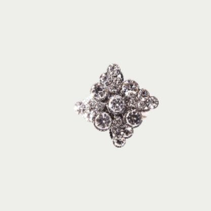 Bague losange strass