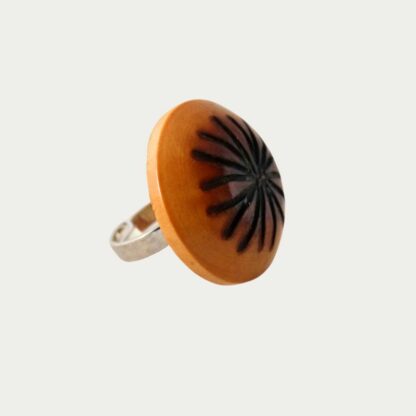 Bague bois blond
