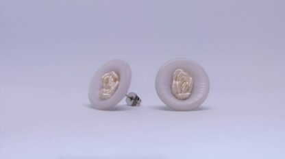 Boucles d'oreilles Blanc d'Eté – Image 3