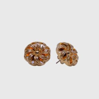 boucles d'oreilles clous dorés