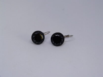 Boucles d'oreilles Verre Noir – Image 2