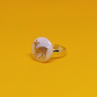 Bague pour enfant représentant une biche