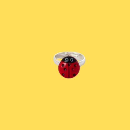 bague enfant coccinelle