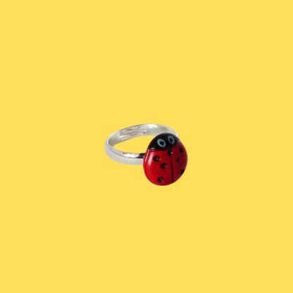 bague enfant coccinelle