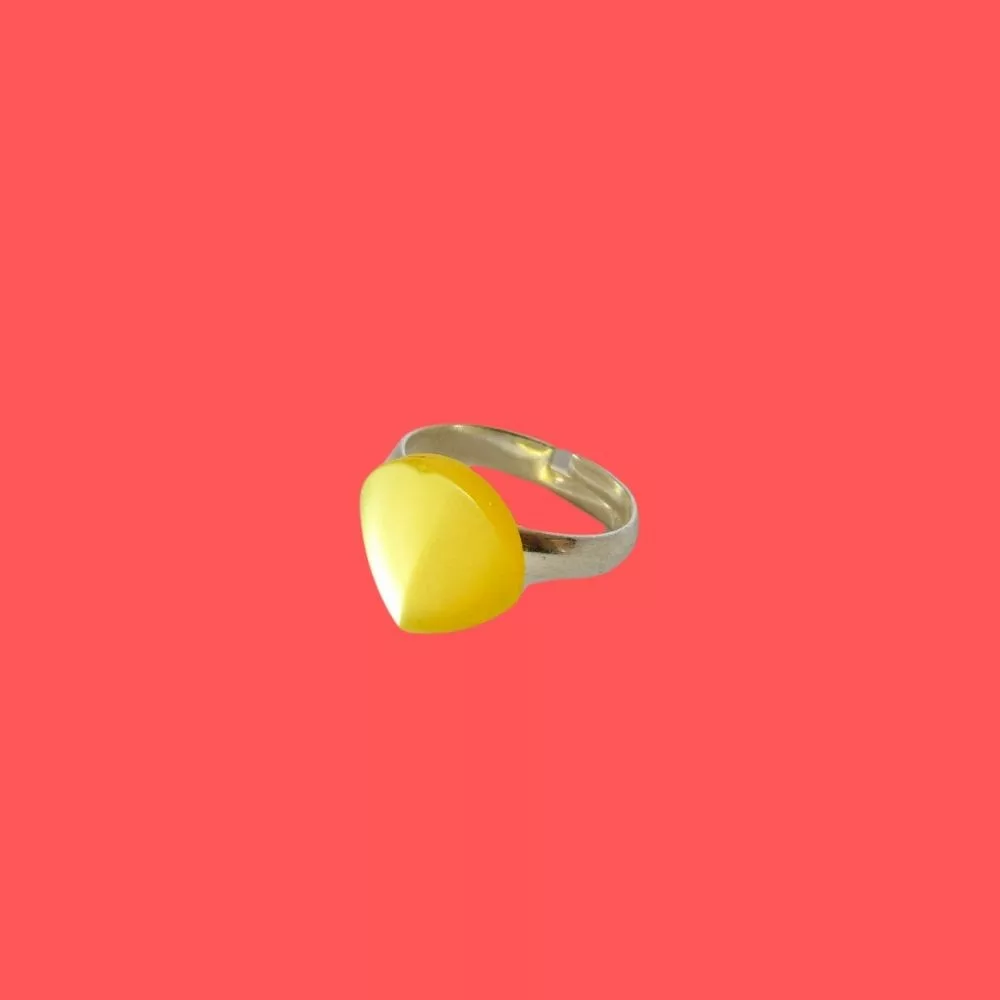 bague enfant diamant jaune