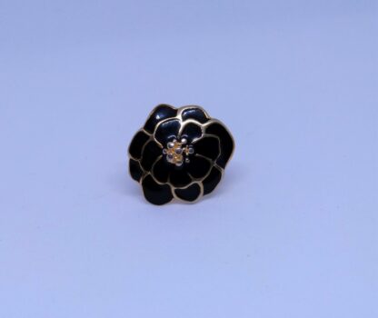 Bague Fleur Noire – Image 2