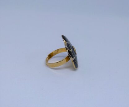 Bague Fleur Noire – Image 3