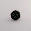 Bague caviar perles noires