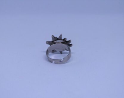 bague bouton en forme d'edelweiss