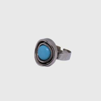 bague bleue années 80
