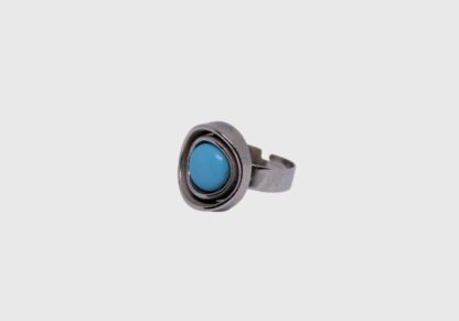 bague bleue années 80