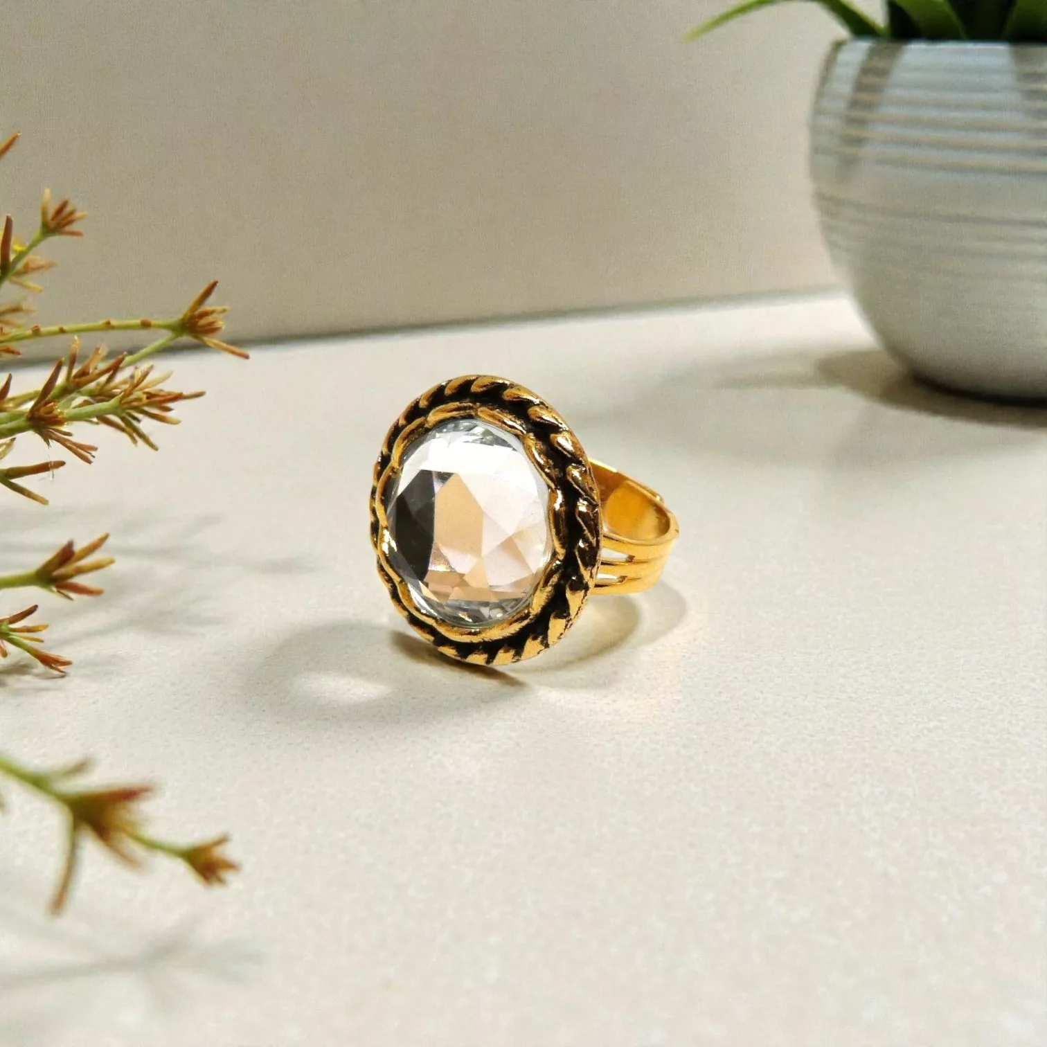 bague facettes