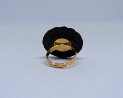 Bague Rosace Noire – Image 4