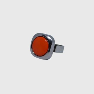 bague orange vintage