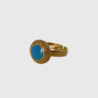 bague bleu turquoise