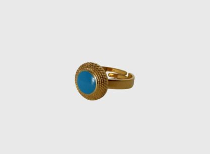 bague bleu turquoise