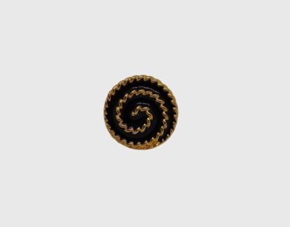 Bague noire et dorée
